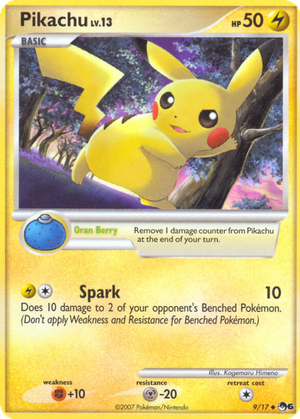 Pikachu card image