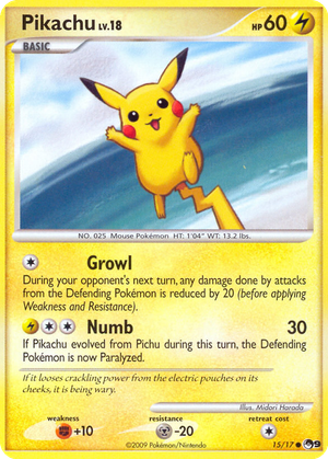 Pikachu card image
