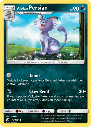 Alolan Persian card image
