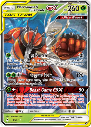 Pheromosa & Buzzwole GX card image