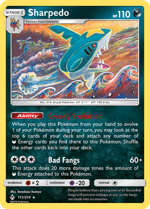Sharpedo card image