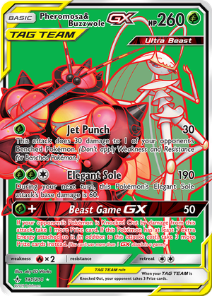 Pheromosa & Buzzwole GX card image