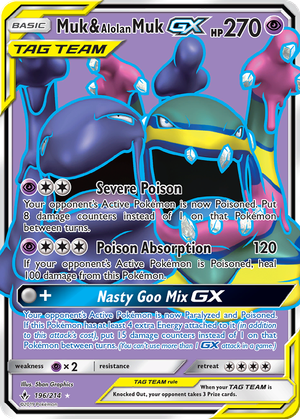 Muk & Alolan Muk GX card image