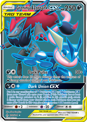 Greninja & Zoroark GX card image