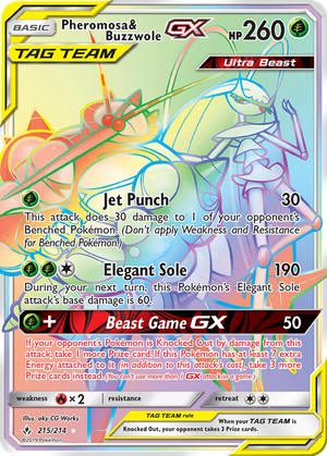 Pheromosa & Buzzwole GX card image