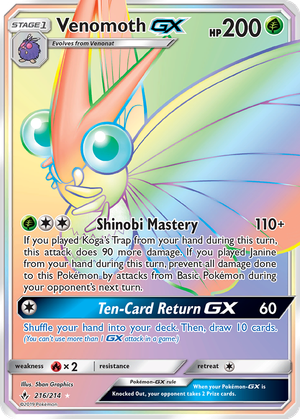 Venomoth GX card image