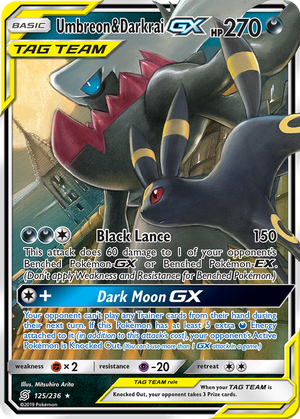 Umbreon & Darkrai GX card image