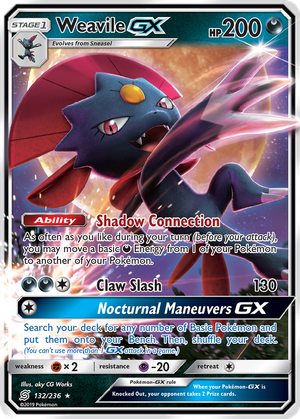 Weavile GX card image