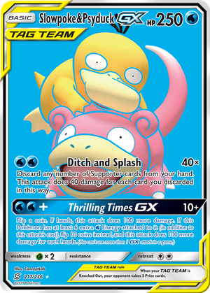 Slowpoke & Psyduck GX card image