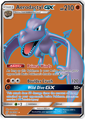 Aerodactyl GX card image