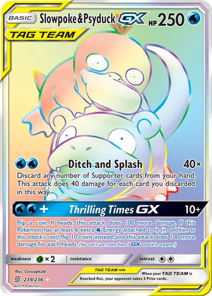 Slowpoke & Psyduck GX card image