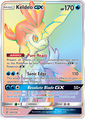 Keldeo GX card image