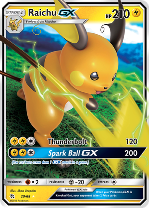 Raichu GX card image