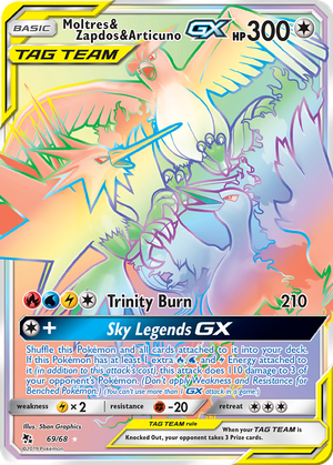 Moltres & Zapdos & Articuno GX card image