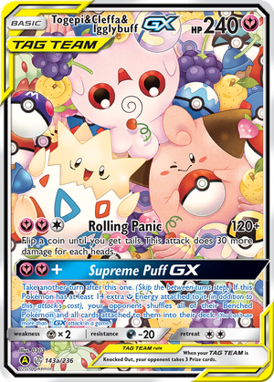Togepi & Cleffa & Igglybuff GX card image