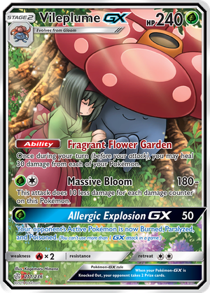 Vileplume GX card image
