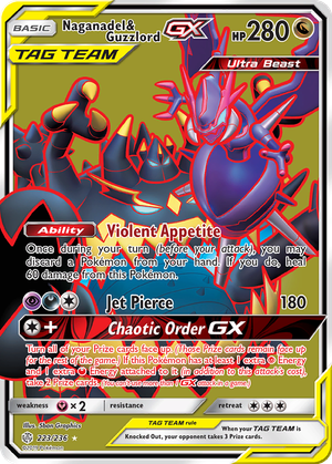 Naganadel & Guzzlord GX card image