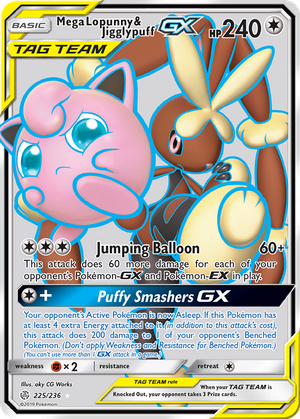 Mega Lopunny & Jigglypuff GX card image