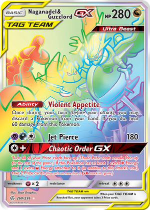 Naganadel & Guzzlord GX card image