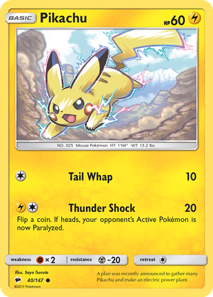 Pikachu card image