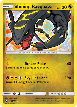 Shining Rayquaza card image
