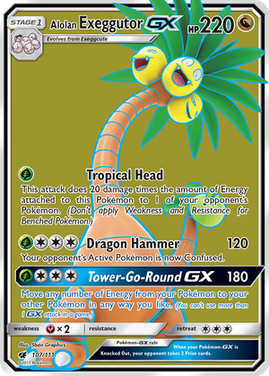 Alolan Exeggutor GX card image