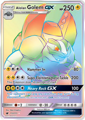 Alolan Golem GX card image