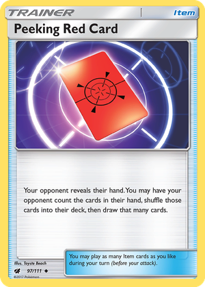 Peeking Red Card card image