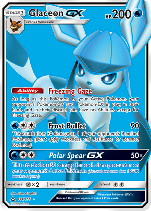 Glaceon GX card image