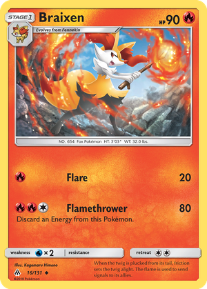 Braixen card image