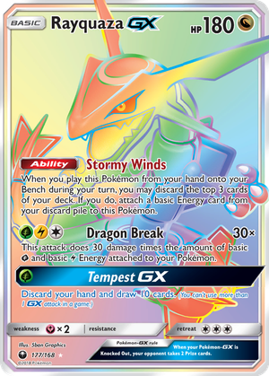 Rayquaza GX card image