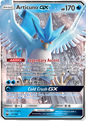 Articuno GX card image