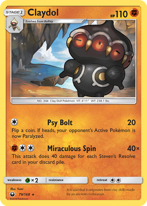 Claydol card image