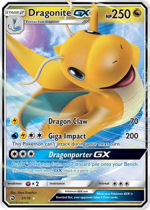 Dragonite GX card image