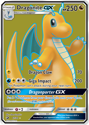 Dragonite GX card image