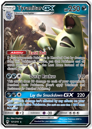 Tyranitar GX card image