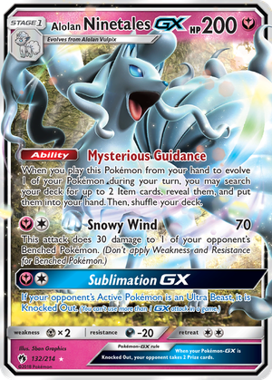 Alolan Ninetales GX card image