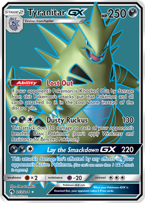 Tyranitar GX card image