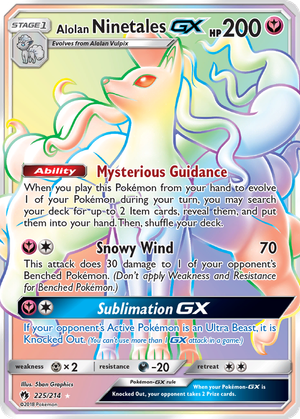 Alolan Ninetales GX card image