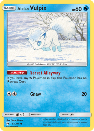Alolan Vulpix card image
