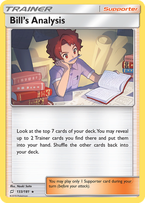 Bill's Analysis card image