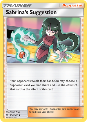 Sabrina's Suggestion card image