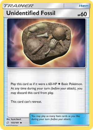 Unidentified Fossil card image