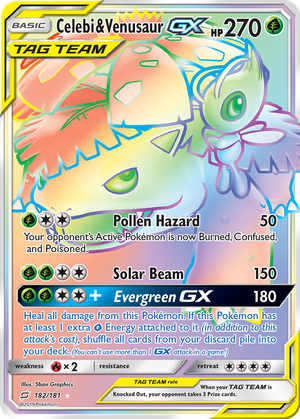 Celebi & Venusaur GX card image