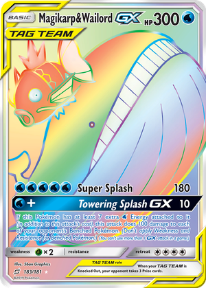 Magikarp & Wailord GX card image