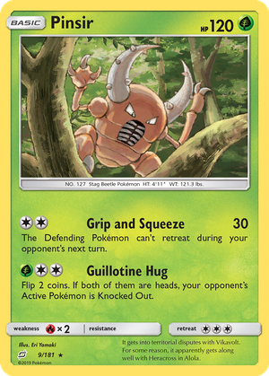 Pinsir card image