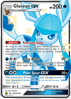 Glaceon GX card image