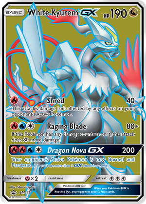 White Kyurem GX card image