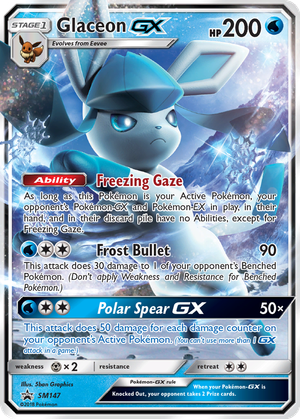Glaceon GX card image