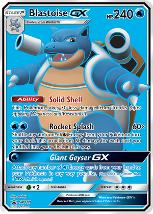 Blastoise GX card image